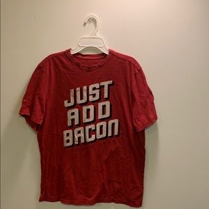 Men’s life is good just add bacon graphic tee